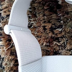 Adjustable hook and loop velcro strap detail on the premium fabric head strap