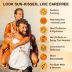 Pyralvexithon 60 count tanning gummies packaging feature highlights