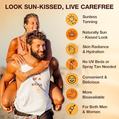 Pyralvexithon 60 count tanning gummies packaging feature highlights