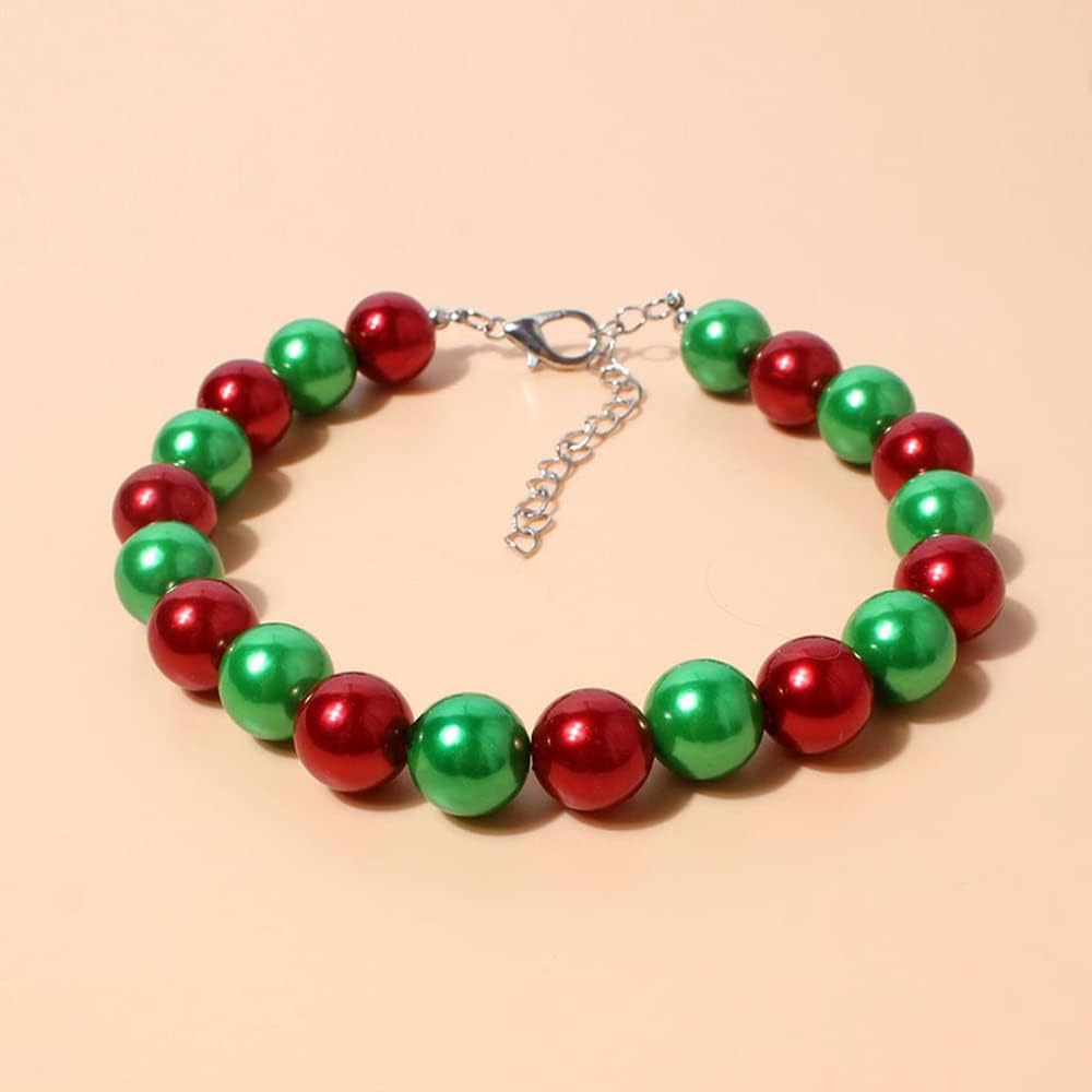 RayMinsino decorative Christmas pet collar packaging view showing the skin-friendly festive pet jewelry.