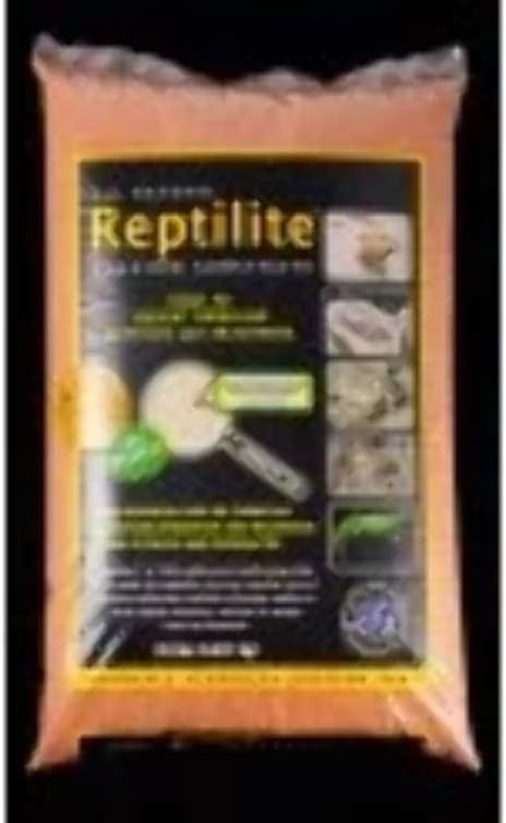 Rear label of Carib Sea Reptilite sand with specifications