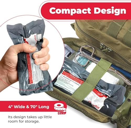 EverOne hemostatic control bandage with integrated pressure applicator detail.