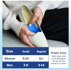 Side view of PowerStep foot cushions for Morton's Neuroma and Metatarsalgia support.