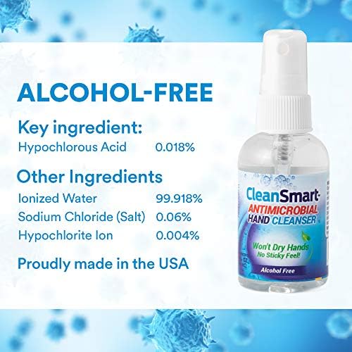 CleanSmart Skin & Hand Cleanser, 2 Ounce Spray Bottle (Pack of 3) Alcohol-Free Safe Cleanser - Image 3