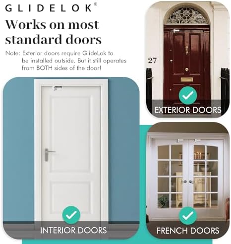 Predictable Solutions GlideLok adjustable door security lock
