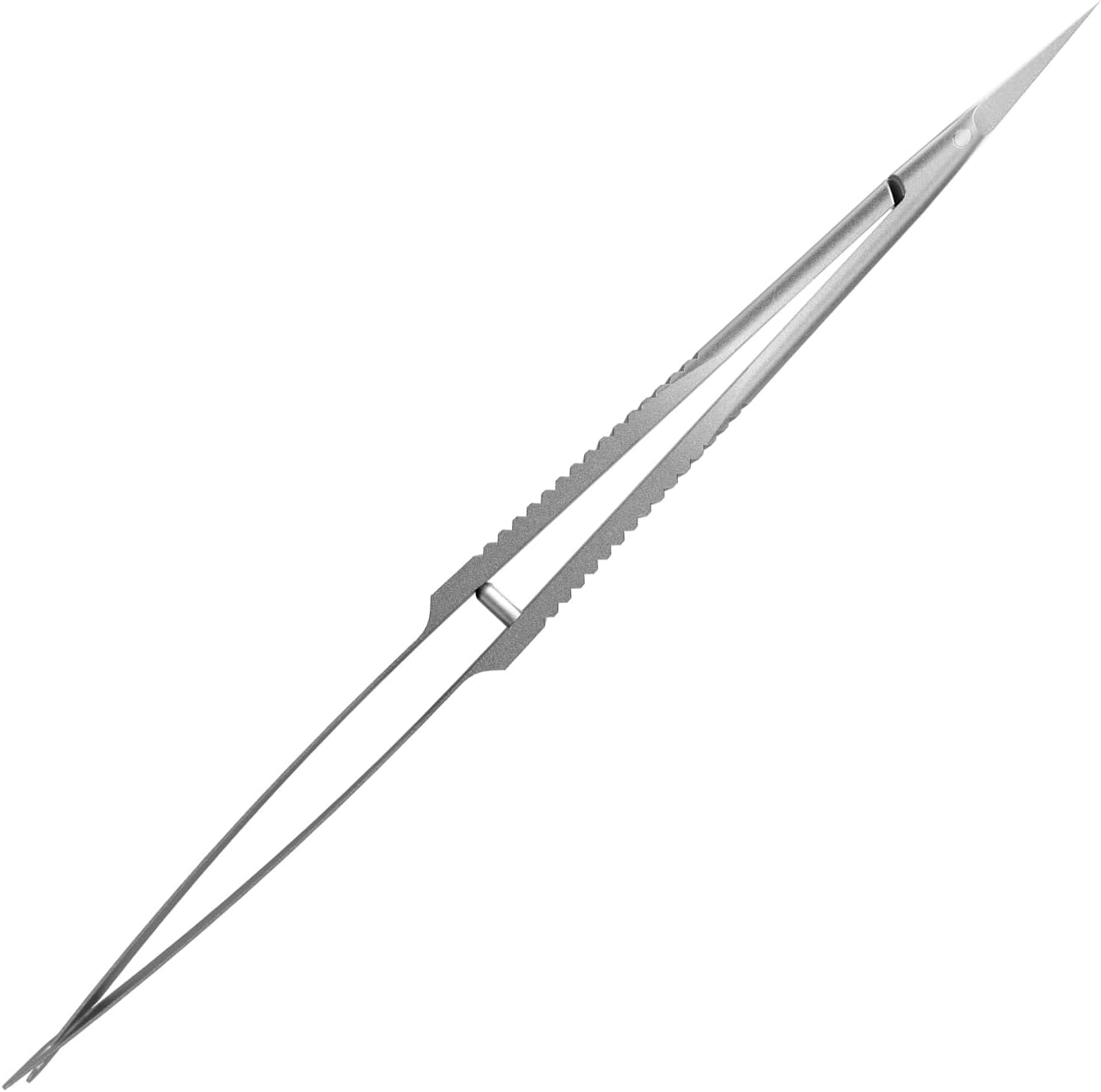 Staleks Pro Expert 90 Cuticle Micro Scissors front view showing straight handles