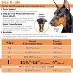 Humane pet grooming muzzle accessory demonstrating how a dog can comfortably open its mouth to pant.
