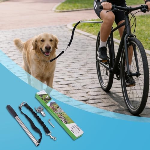 Premium USA imported dog bike leash kit with included installation tools