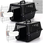 Locmeo pet kennel with metal door and security lock