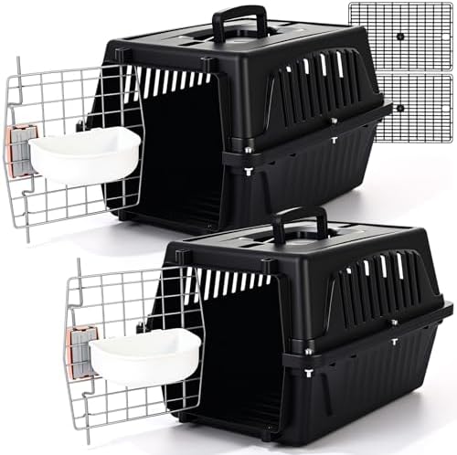 Locmeo pet kennel with metal door and security lock
