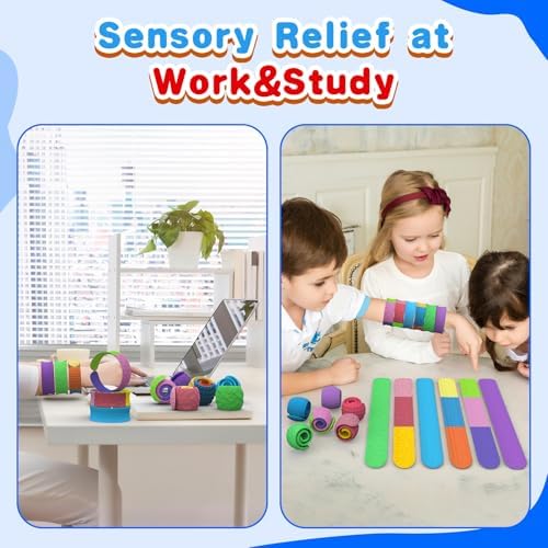 Colorful assortment of Zox textured silicone fidget toys