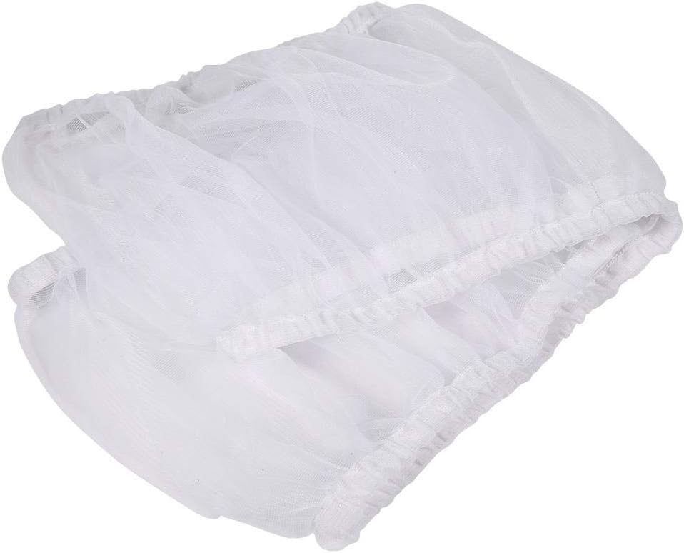 Hakeeta Bird Cage Skirt, Mesh Bird Seed Catcher, Birds Cage Airy Net Cover, Soft Nylon Ventilated Skirt Traps Cage Basket Seed Guard Parrot with Adjustable Drawstring.(Large Size-XL(White) - Image 9