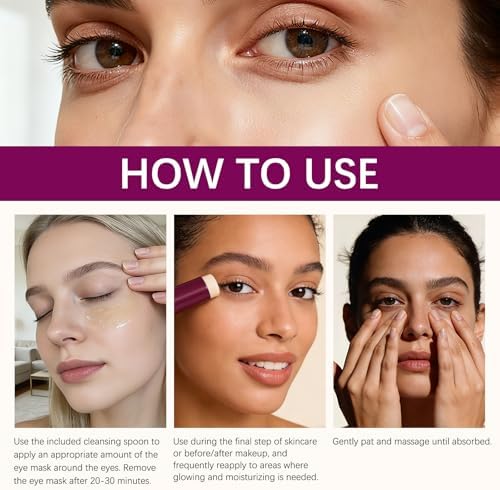 BeiBreeze hydrogel eye patches close up view highlighting sixty piece count
