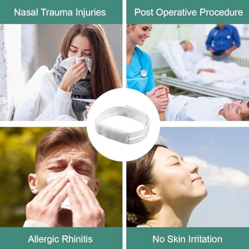 Soft cotton nasal bandage for sensitive skin after nose surgery