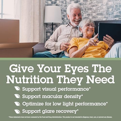 Back label of Quantum Health Macula 30 Plus highlighting nutrition facts