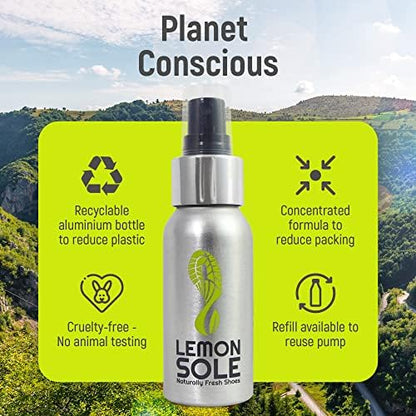 Lemon Sole antibacterial shoe spray for gym bags and sports gear
