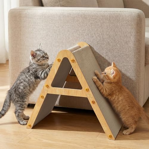 Conlun cardboard cat scratching pad horizontal orientation on floor