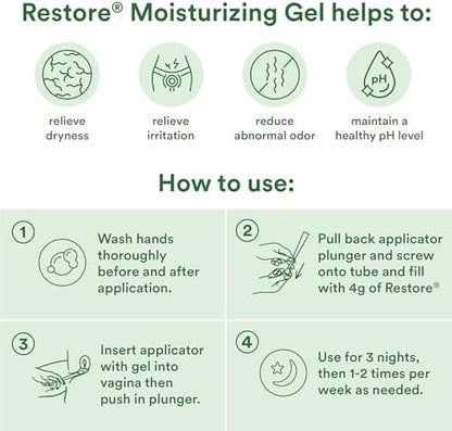 Good Clean Love Restore pH-balanced moisturizer with organic aloe vera box