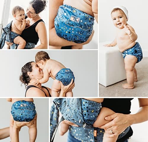 Adjustable snap settings on Rumparooz newborn cover