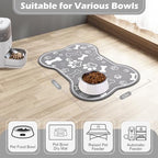 Non-slip rubber backing of Voanos pet placemat