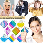 Clanam pocket sized sensory hand toys showing four rows of bubbles for stress relief