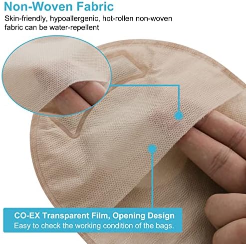 VLOOKUP two piece stoma care system buckle ring mechanism and closure pouch