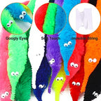 Children playing with magic twisty worm props