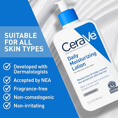 Non-greasy daily lotion absorbs quickly into skin for face and body moisture all day