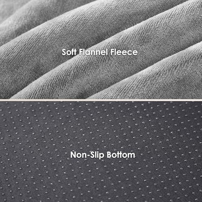EHEYCIGA washable dog bed replacement cover zipper mechanism demonstration