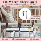 Hogarcosas nursery storage caddy showing main diaper compartment