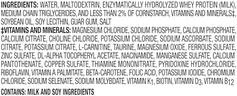 Peptamen 1.5 peptide based unflavored enteral formula ready to hang closed system packaging back label details.