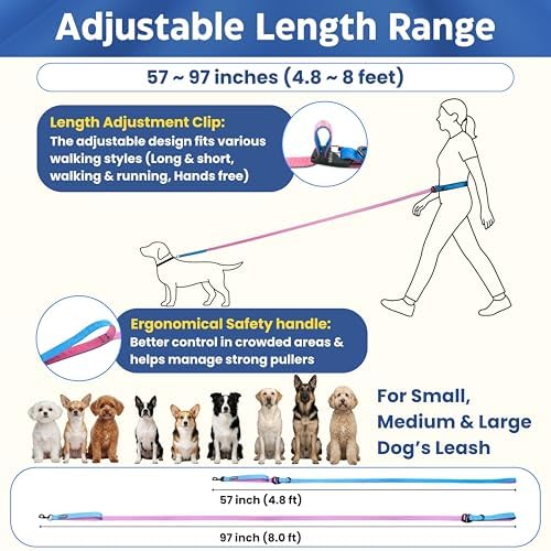 Hands free dog leash worn around the waist of an active runner demonstrating secure, tangle-free movement.