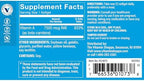 The Vitamin Shoppe Beta-Carotene 300 softgels nutrition facts label close up