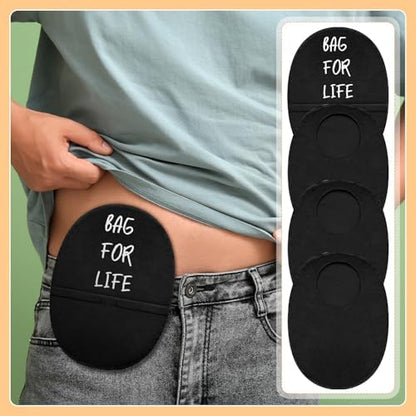 Lightweight and washable ileostomy bag liner for odor control.
