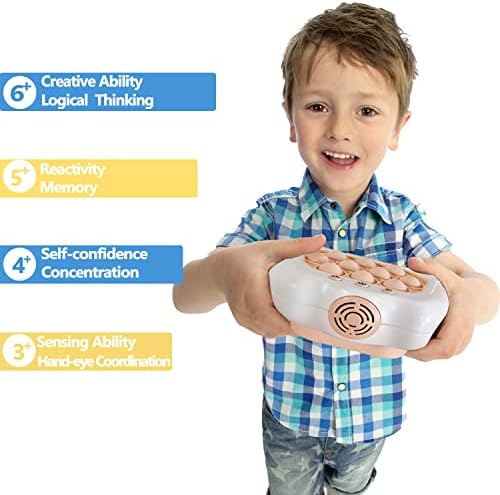 Close up view of the light up silicone buttons on the electronic sensory fidget toy.