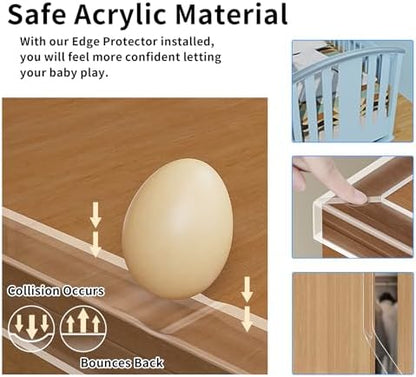 Installation demonstration of PVC edge guard on cabinet corner
