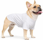 Lovelonglong Pet Clothing Dog Costumes Dachshund Clothes Blank T-Shirt Tee Shirts for Dachshund Dogs,Corgi 100% Cotton White D-M - Image 14