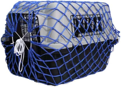 Dlmlemu hard sided pet kennel protective net front view on flight crate