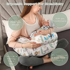 Close up of Battop breastfeeding pillow adjustable buckle strap