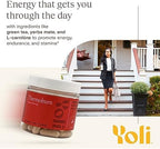 Yoli Thermoburn 60 capsules bottle showing natural energy ingredients list.
