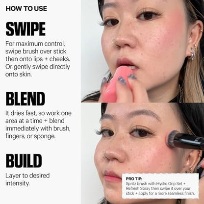 Milk Makeup Cooling Water Jelly Tint â€“ Long-Lasting Sheer Lip + Cheek Stain with Firming Vegan Collagen + Hydrating Aloe â€“ Transfer Proof, Buildable Lip Tint + Blush - Image 4