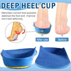 Deep U-shape heel cup design on Ailaka kids orthotic cushioning inserts