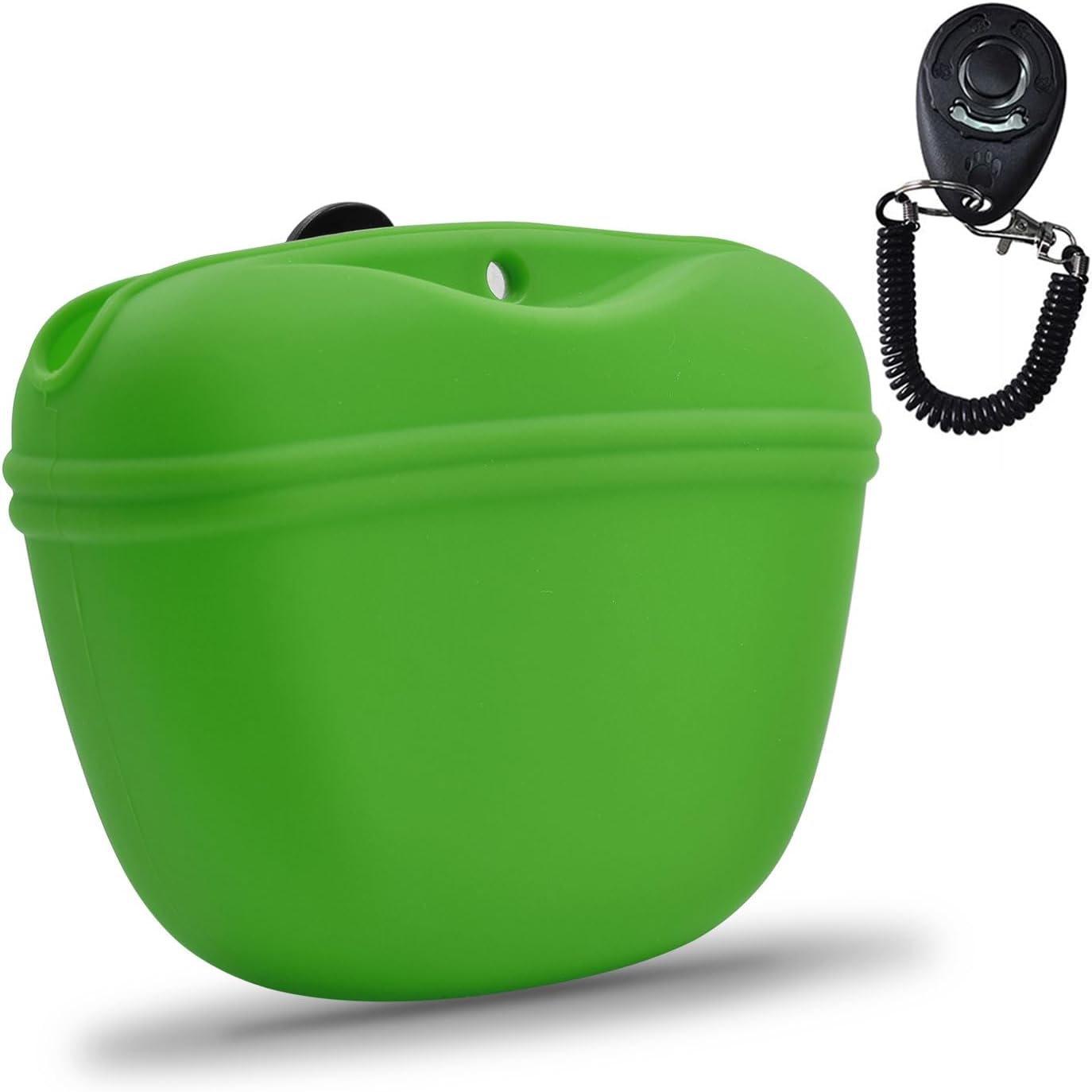 AUDWUD Silicone Dog Treat Pouch with Clicker Magnetic Closure Clip on Belt - Image 14