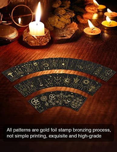 WJPC tarot deck 78 cards spread out on a table