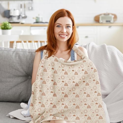Mexxi breastfeeding cover showing rigid arch neckline