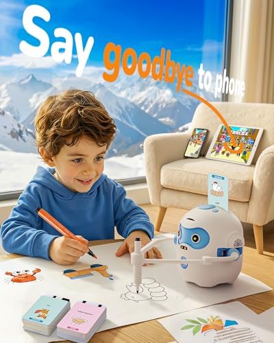 Qibox early education automatic drawing machine packaged securely for kids creative gifting