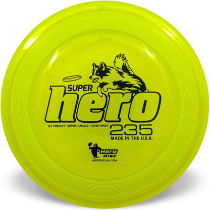 Durable blue 235mm dog toy disc for fetch