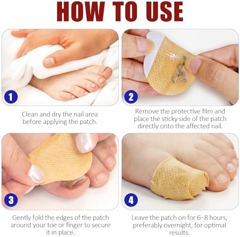 Instructional graphic showing the 8 hour overnight repair cycle for damaged nails.