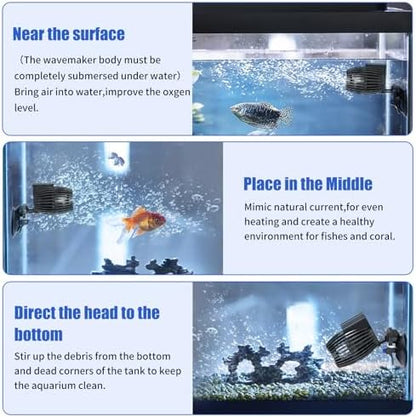 AQUANEAT 800 GPH submersible pump components and compact dimensions