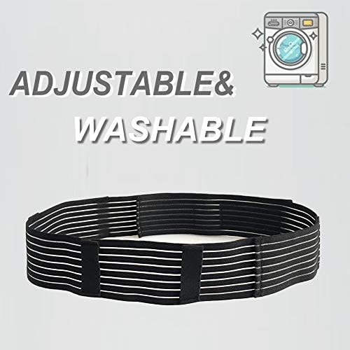 Hola Health protective gastrostomy tube holder band focusing on the adjustable closure system for men and women.